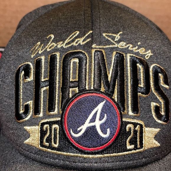 Atlanta Braves, 2021, World Series Champs New Era ￼9Forty Hat SnapBack MLB - Picture 11 of 12